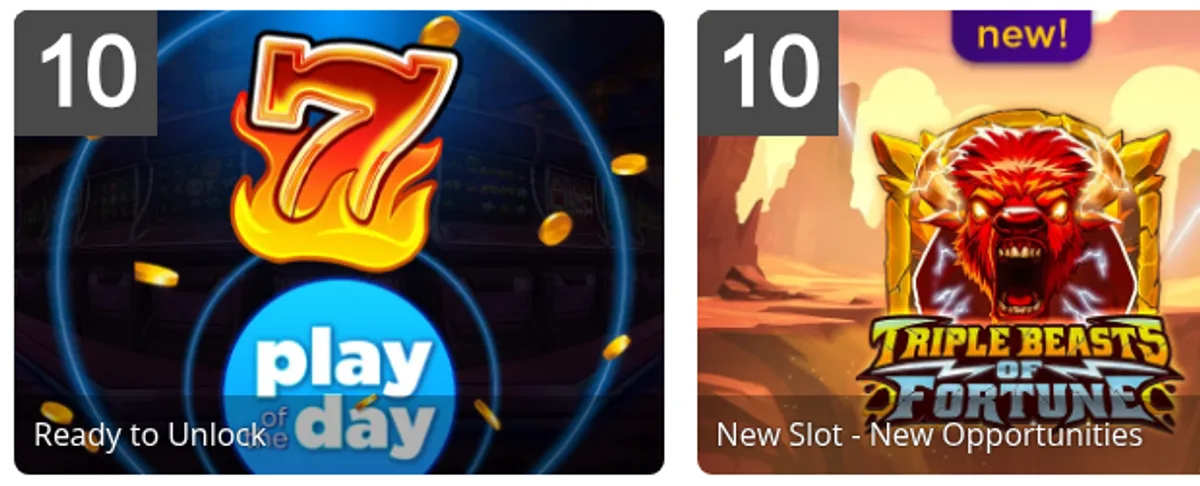 Omni Slots Aktionsgrafik zur mobilen App