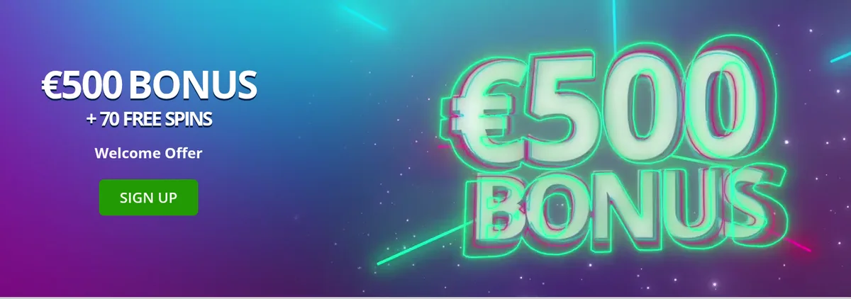 Omni Slots Bonusbanner mit dem Willkommensangebot